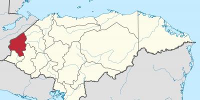Kaart van copan Honduras