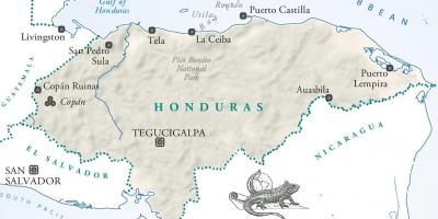 Kaart van la ceiba Honduras